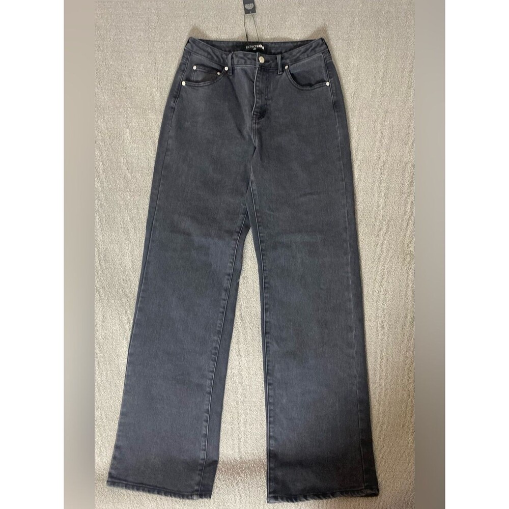 Fashion Nova Women’s Size 11 Tall BlackWash Straight Leg Jeans Daily Streetwear